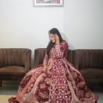 beautiful muslim bride photoshoot in a wedding event