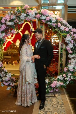 Muslim bride in couple photoshoot