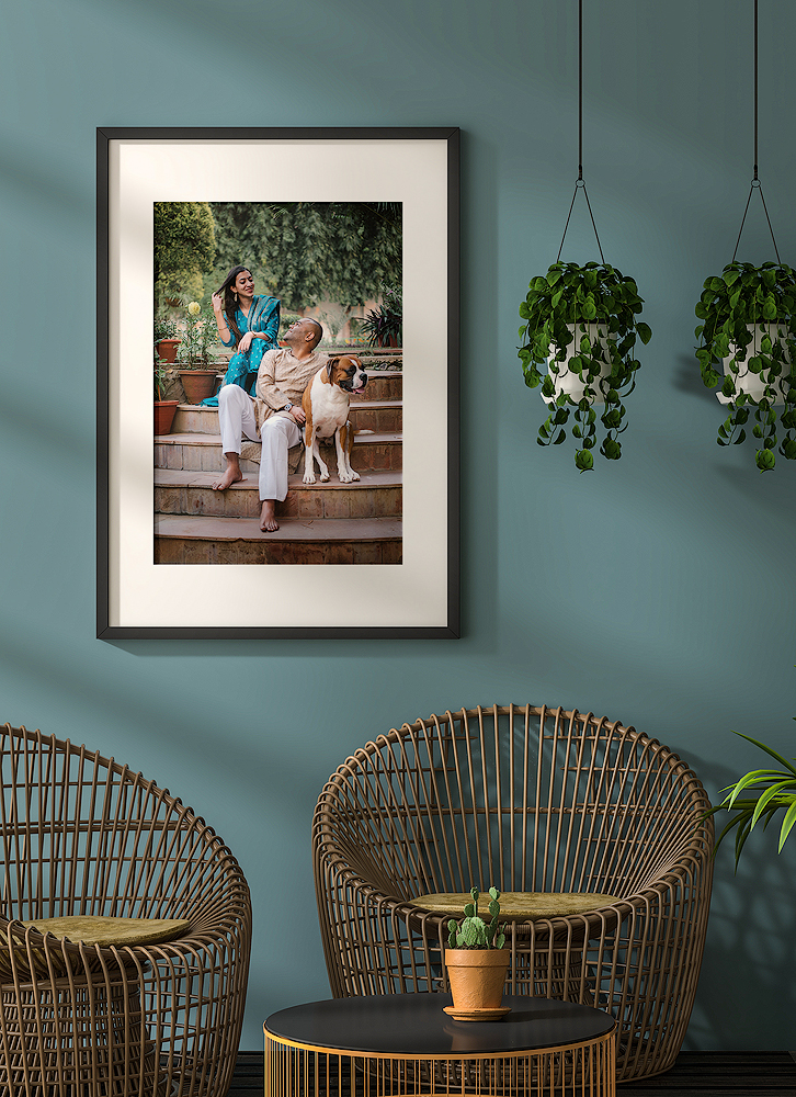 Delhi Pet Photography 40 Framed picture with pet