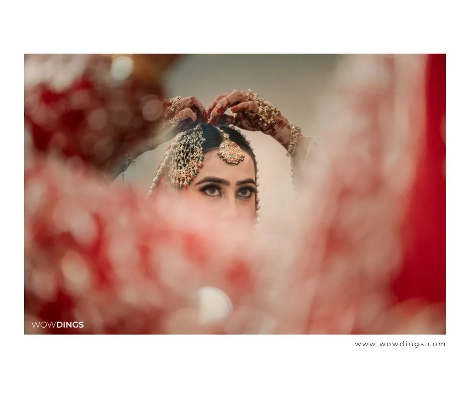 Nikaah: a muslim wedding photography blog 11 Muslim bride wearing tikka during the nikaah ceremony